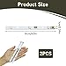 2 PCS LED Fridge Light Strip for RONGSHENG HISENSE E349766 MDDZ-162A 1629348 1529227 Kenwood KIFF5017 KIFF5020 KIFF7017 KIFF7020 KSBNDIX18, Refrigerator Light Bar Replacement DC 12V 2W Cool White Lamp