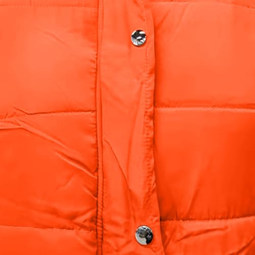 Chaleco con capucha para mujer sin mangas ligero y confortable en rojo 7