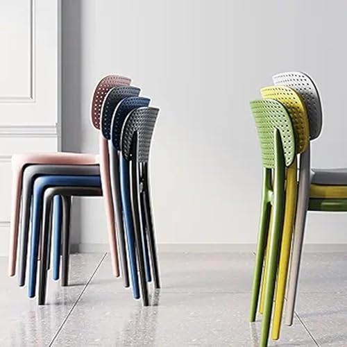 Image of Dream Furnishing - Set of 4 Stackable Dinning Chairs for Home Cafe Office Hotel for Indoor and Outdoor Patio (Grey)