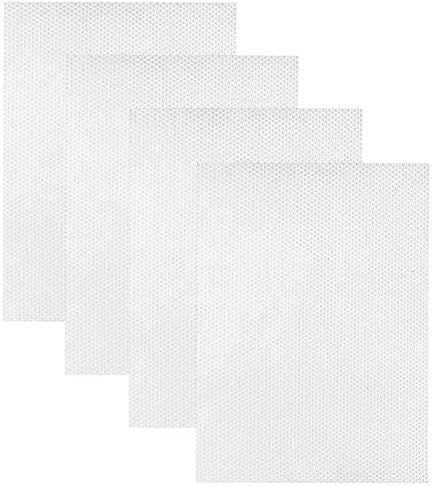 FURZON Anti Slip Mat 4Pcs for Refrigerator and Fridge Liner Mat Easy Clean Kitchen Antibacterial Antifouling Cabinet Pad Drawer Liners Kitchen Waterproof Shelf