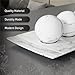 Creative Scents White Marble Look Home Decor Tray and Orb Set Coffee Table Decor for Living Room Centerpiece Table Decorations for Dining Table, Kitchen, Foyer, Entryway Elegant House Decoration