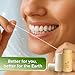 Ohm Earth’s Ohm Floss Refill – Natural Silk Dental Floss for Refillable Bamboo/Steel Holder, Candelilla Wax, 100% Compostable, Eco Oral Care, 109 yds/100m (2-Pack) Natural Mint
