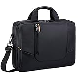 BRINCH 14 inch New Soft Nylon Waterproof Laptop Computer Case Cover Sleeve Shoulder Strap Bag with Side Pockets Handles and Detachable for Laptop/Notebook/Netbook/Chromebook,Colour Black
