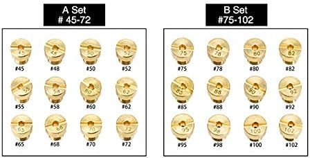 5mm Thread Carburetor Main Jet (12 Pieces/Pack) For DELLORTO SHA Carb and PHBG AD/DS Racing Main Injector Nozzle Pilot Jet (A Set)