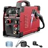 SILATU 75Amps Plasma Cutter, HF Non-Touch Pilot Arc Plasma Cutter Machine, 110/220V Dual Voltage Large LED Display Air Sensor Technology, 5/8'' Clean Cut 1'' Max Cut, PT/2T/4T for Beginners DIY (Red)