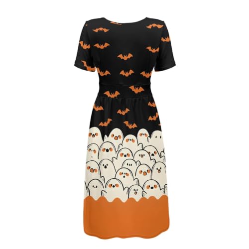 Image of Women's Summer Dresses Short Sleeve Formal Dresses with Pockets | Lightweight Quick‑Dry Soft Comfortable 2026 Fashion Dresses Loose Plus‑Size High‑Waisted