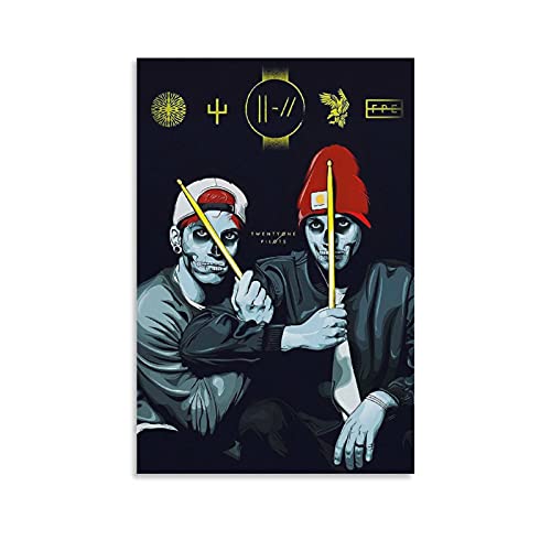 xianhan Twenty One Pilots- Poster Decorative Painting Canvas Wall Art Living Room Posters Bedroom Painting 24×36inch(60×90cm)
