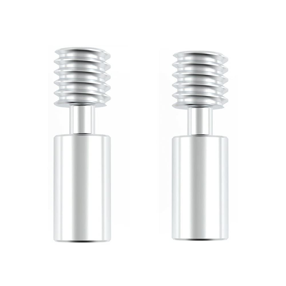 GBA-SZCGBA-SZC 2Pcs Ender 3 S1 Titanium Alloy Heatbreak,Smooth Heat Break,Compatible with Ender 3 S1, Ender3 S1 Pro, CR10 Smart Pro,Sermoon V1 3D Printer Hotend for 1.75mm Filament.(2 PCS Titanium Alloy)