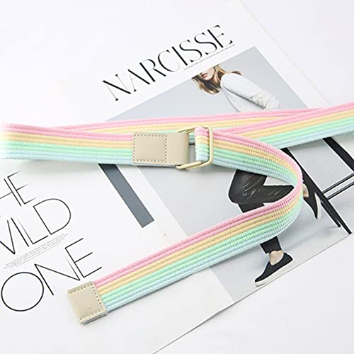 appuivbt Canvas Belt Student Waist Belt Colorful Decorative Belts Canvas Waistband Buckle Waist Strap Jeans Belt2