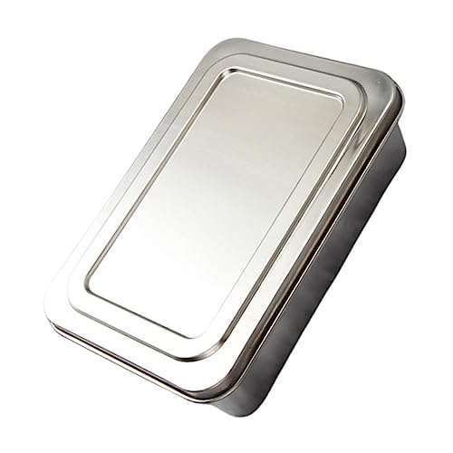 WEKADRIN Conjunto De Caja De Conservación De Alimentos Acero Inoxidable Contenedor Para Ensaladas Botanas y Picnic Caja De Refrigerios Con Tapa