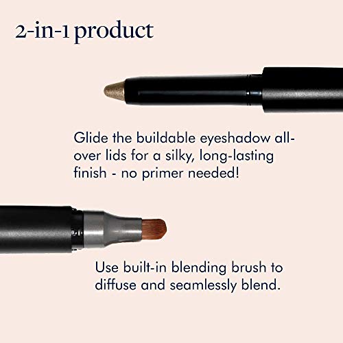 Tre'stique Trestique Shimmer Shadow Crayon, Eyeshadow Stick With Built-In Blending Brush, Eye Makeup Pencil, Shimmer Eye Brightener Crayon, Shadow Stick, Eyeshadow Pencil #TOP1