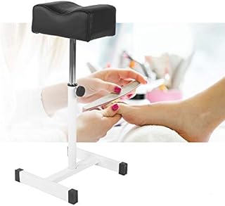 Banqueta de pedicure com altura ajustável, 24,4 x 16,5 x 9,4 cm, cadeira de pedicure com apoio para os pés, almofada grossa para manicure tatuagem descanso para os pés, mesa para salão de beleza, spa