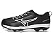 Mizuno Women's Sweep 6 Softball Shoe, Black-White, 8