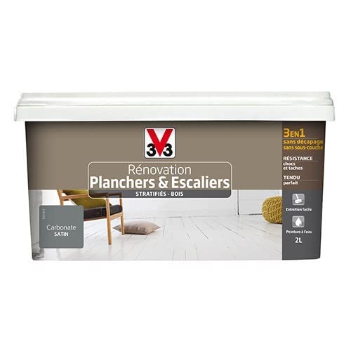 peinture rénovation planchers & escaliers carbonate satiné 2 l - V33