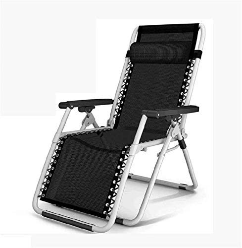 Chaises longues inclinables zéro gravité avec coussin épais pour terrasse