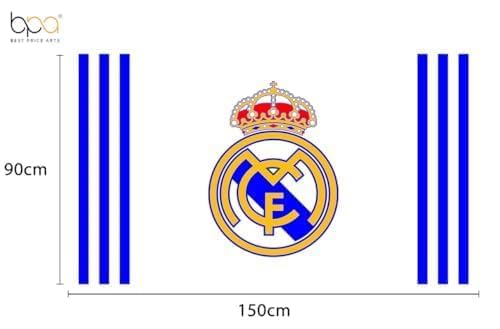 BPA® REAL MADRID FCFoot Ball Flag For Team Support And Fans Club(90X150)