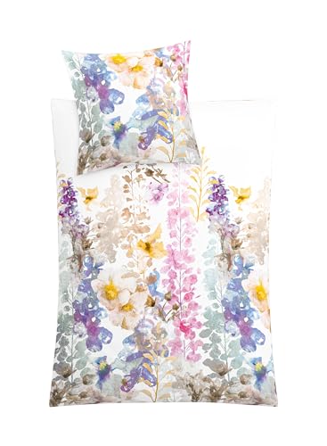 Kleine Wolke Bettwäsche Satin ALCEA Multicolor 155 x 220 cm und 80 x 80 cm