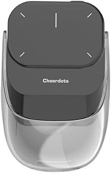 Cheerdots2 Bluetooth Detachable Air Mouse Touchpad Mouse with Voice Recording, Presentation Clicker Wireless Presenter Presentation Remote with Laser Pointer for Mac, Windows Recording, Black