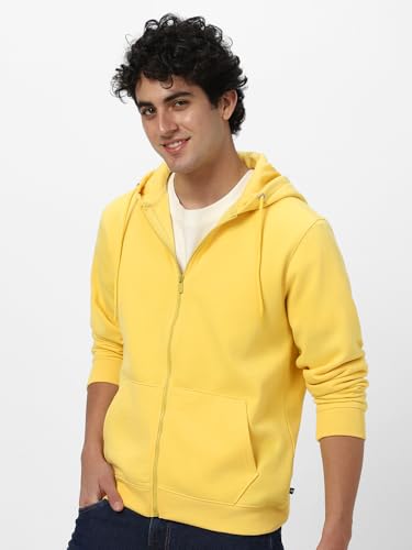 Image of Neostreak Men's Cotton Hooded Neck Zippered Sweatshirt
