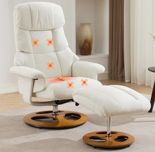 FLEXISPOT Massage Lounge Chair with Ottoman