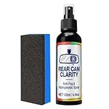 Anti Fog for Car Windshield | 120ml Glass Cleaning Defogger Spray with Sponge | Car Window Defogging Cleaner,for Automotive Windshield Window Rearview Mirror Motorcycle Vehicle Truck Interior