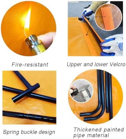 Professional Welding Screen Panel with Frame - Flame-Resistant Moveable Welding Curtain for Workshop & Industrial Use (58x120cm) - Durable Protection Screen