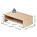 immagine 4FITUEYES Supporto Monitor in Legno Oak 2 Strati Computer Portatile Riser 42,5x23,5x14cm DT204201WO