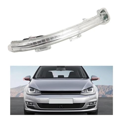Luz de espejo para VW Golf 7 R intermitente exterior con acabado premium resistente 5G0949101 2