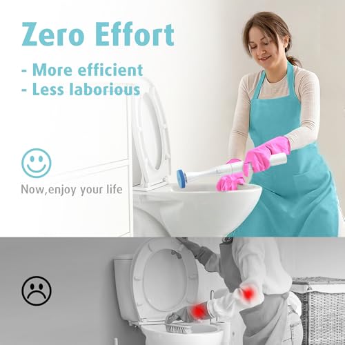 Image of 20 Count Electric Toilet Refill Pads, Disposable Toilet Brush Heads Refills for Bathroom Cleaning, Only Compatible with AIR U+ Electric Brush