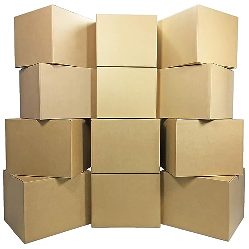 W.E. Roberts 30 x Thick Removal Packaging Storage Cardboard Boxes - Double Wall - 18 x 12 x 12/457 x 305 x 305mm
