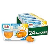 Dole Fruit Bowls Mandarin Oranges No Sugar Added, Gluten Free Healthy Snack, 4 Oz, 24 Total Cups