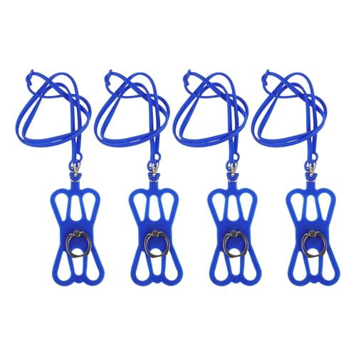 4 Cordones ajustables para teléfono móvil con cinta antirrobo para colgar al cuello