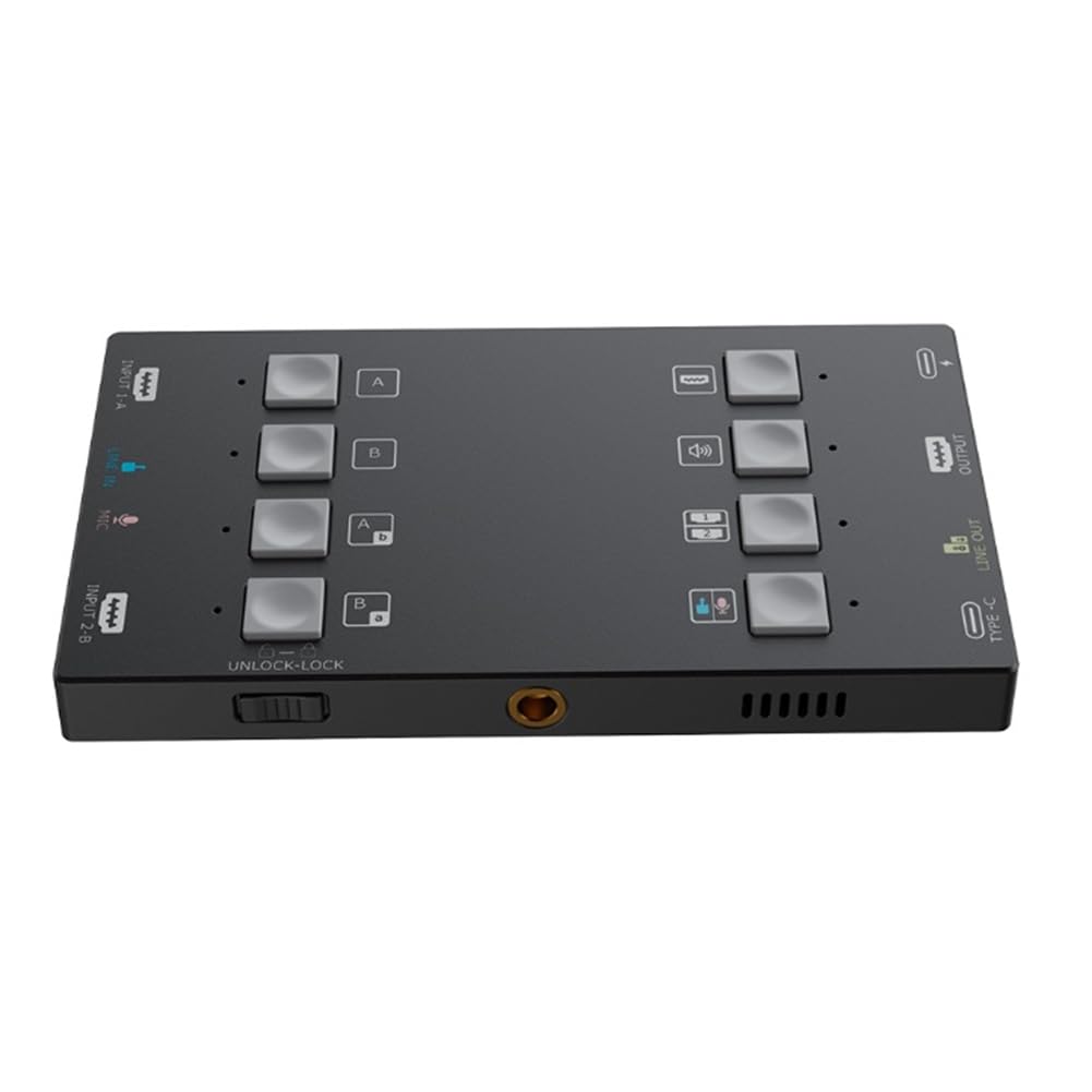 Mixaggio Audio Video Capture H2U Compatibile con Dual 4K -Compatibile Adatto per Console di Videogiochi in Streaming Live