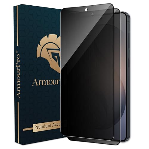 Image of ArmourPro Anti-Spy Privacy Tempered Glass for Samsung Galaxy S26 Plus - Anti Peeping Screen Protector, Edge to Edge Full Coverage, 9H Hardness, Easy Installation Kit | Pack of 2
