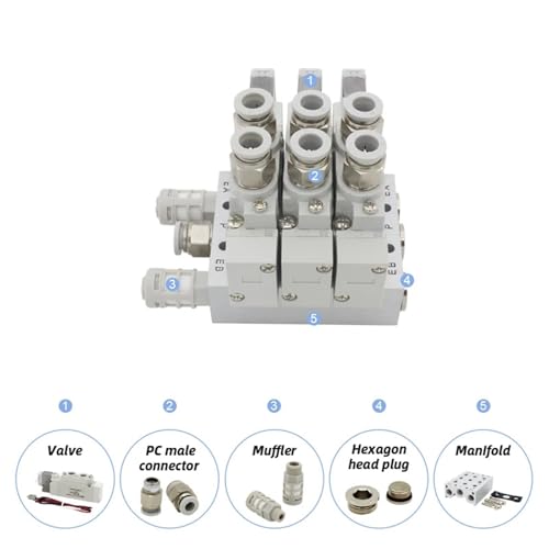 Électrovanne SY7120 pour l'automatisation de cylindre pneumatique sur machine de tri - 4