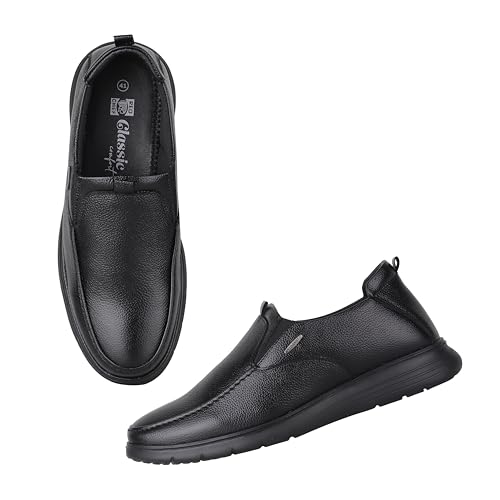 Image of Red Chief Genuine Leather Formal Slip On for Men | Pull-On Shoes for Men | RC3977LR