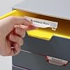 Durable Varicolor 3 Drawer Unit - Gray Desktop Drawer Set with 3 Color Coded Draws - Letter to Folio Size Files - Perfect for Storing Documents and Paper Work