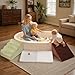 BanaSuper Extra Large Foam Ball Pit & Climbing Toys for Toddlers, 6-Piece Indoor Soft Play Gym Blocks for Crawling & Active Play, Kids Ball Pool Holds 1000 Balls (Grey & Green, Balls Not Included)