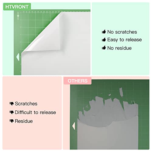 Image of HTVRONT Standard Stickness Cutting Mat 12 inchx24 inch, 3 Pack, Quilting & Crafting | Compatible with Cricut Maker 4 /3 /Maker, Explore 5 /4 /3 /Air 2 /One Machine, Standard Adhesive Sticky Quilting Cutting Mats