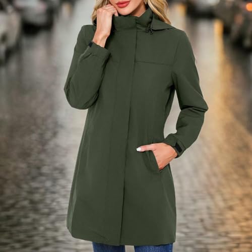 Chaqueta softshell de mujer impermeable cortavientos rojo para primavera y otoño 2
