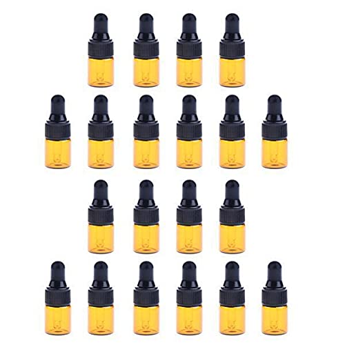 Bnf® 2x20 Pieces Mini Refillable Glass Dropper Bottle for Essential Oils 2ML Health & Beauty & Alternative Remedies Aromatherapy-image-23