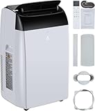 Vossfamul 14000 BTU Portable Air Conditioner for Rooms Up to 750 Sq Ft - 3-In-1 AC Unit with Dehumidifier, Fan, Quiet Operation, Sleep Mode & Remote Control