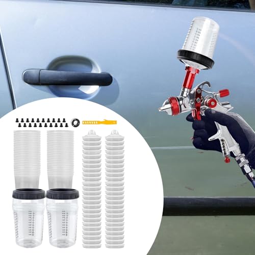 Recipientes para pintura de coche con tapas de 6 oz multipropósito 8