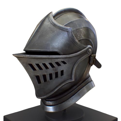 Medieval Knight Armet Helmet 18 Gauge Steel Hand Engraved Wearable