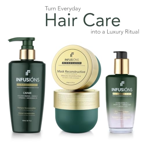 Image of INFUSIONS RENNOVADOR Mask reconstructive is a youth revitalizing for hair. It is ideal for Anti-aging, Sensitized, Color treated and chemically treated hair by Beauty Gang INC.