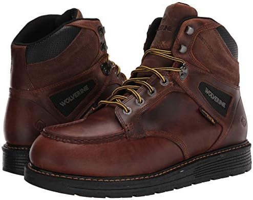 Wolverine Men's Hellcat UltraSpring 6" Moc-Toe Wedge Boot, Tobacco, 10.5 X-Wide | Image 6