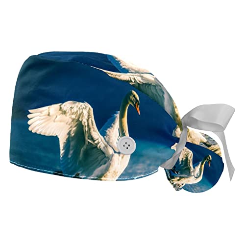 Casquettes de travail respirantes JDEZ avec motif cygne anti-transpiration