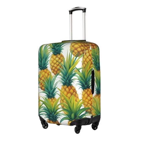 Exotic Tropical Pineapples Tsa Approved Luggage Cover For 18-32 Inch Suitcases Scratch-Resistant Stretch Luggage Cover2