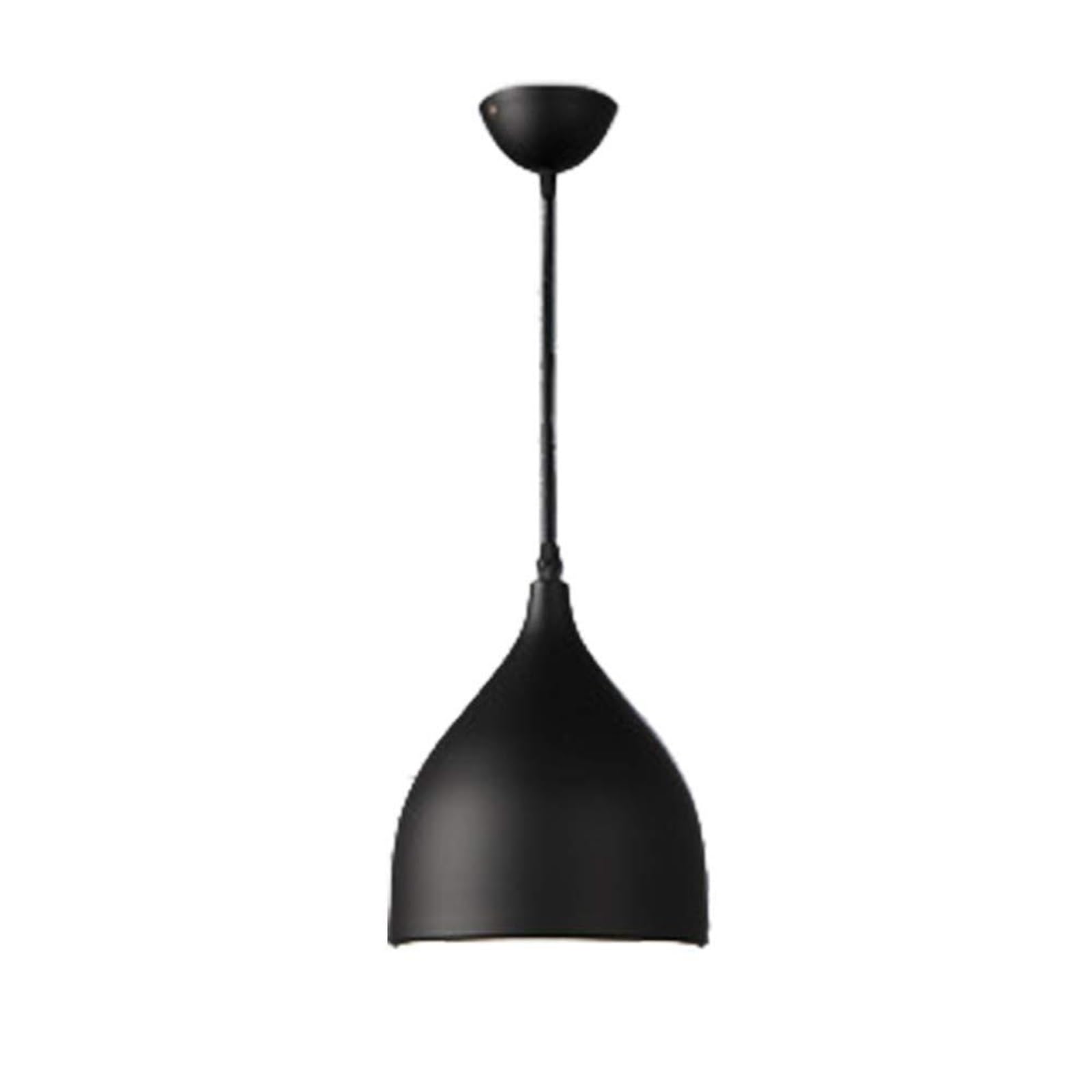 SYAXVOM E27 Pendant Light, Modern Ceiling Lamp with 17cm Light Shade, Blue Ecological Material Chandelier Ideal for House, Bar, Café, Balcony Lighting(Black)
