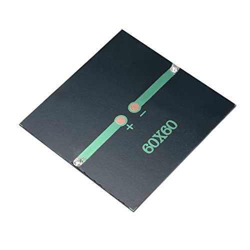 sourcingmap 5Pcs 5.5V 60mA Poly Mini Solar Cell Panel Module DIY for Light Toys Charger 60mm x 60mm - Image 4